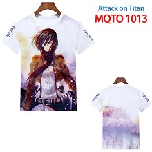 进击的巨人 欧码全彩印花短袖T恤 MQTO 1013