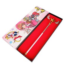 百变小樱魔卡少女樱魔法杖 变身器-粉 钥匙扣挂件