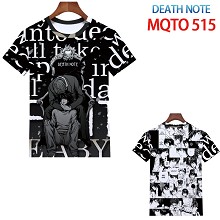 死亡笔记 欧码全彩印花短袖T恤 MQTO 515