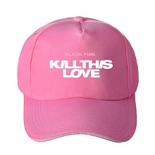 Black Pink 新专辑kill this love太阳帽 鸭舌帽 棒球帽 粉色