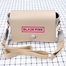 Black Pink 应援同款女士休闲包斜挎小方包单肩包 白色