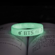 BTS糖果色夜光硅胶手环手链手带饰品