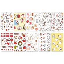 萌浪兔-8 10个一版装磨砂卡贴（5套起批）