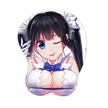赫斯缇雅 3d立体硅胶鼠标垫 透明吸塑盒包装