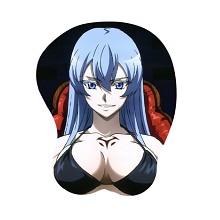 斩赤红之瞳 双斩少女 3d立体硅胶鼠标垫 透明吸塑盒包装