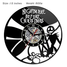 圣诞夜惊魂杰克 创意挂画挂钟钟表（PVC材质）(不配电池)