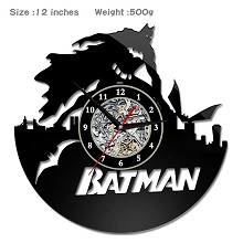 漫威 蝙蝠侠 创意挂画挂钟钟表（PVC材质）(不配电池)