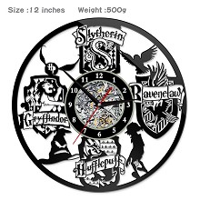 哈利波特标志 创意挂画挂钟钟表（PVC材质）(不配电池)