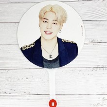 BTS防弹少年团 JIMIN 同款应援扇 圆扇子胶扇