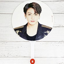 BTS防弹少年团 JUNGKOOK 同款应援扇 圆扇子胶扇