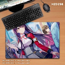 HZD298-少女咖啡枪2双生视界 游戏40X60橡胶课桌垫 鼠标垫