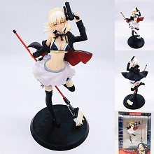 Fate 命运之夜 Saber 吾王 拿枪 塞巴 扫把 手办 模型