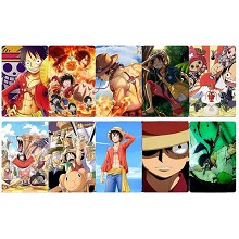 海贼王 10个一版装磨砂卡贴（5套起批）