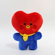 8寸BTS桃心毛料毛绒公仔(12个一套出)