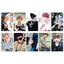 BTS-3 10个一版装磨砂卡贴（5套起批）