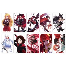 RWBY-10 10个一版装磨砂卡贴（5套起批）