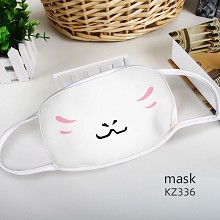 KZ336-猫老师表情 个性彩印太空棉口罩