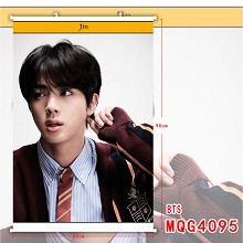 BTS 白色塑料杆布画挂画(60X90)MQG4095