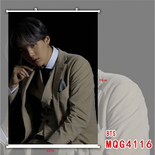 BTS 白色塑料杆布画挂画(60X90)MQG...