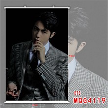 BTS 白色塑料杆布画挂画(60X90)MQG4119