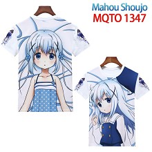 魔法少女 欧码全彩印花短袖T恤 MQTO 1347