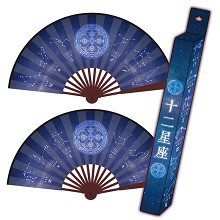 十二星座-8寸双面纸扇带纸盒
