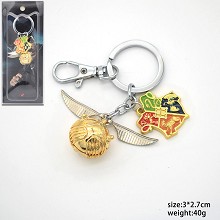 哈利波特小精灵球双坠钥匙扣