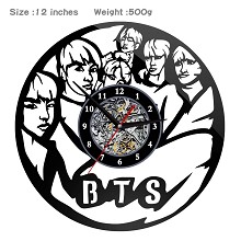 BTS 创意挂画挂钟钟表（PVC材质）