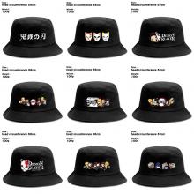 鬼灭之刃 丝印帆布渔夫帽帽子