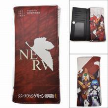 EVA新世纪福音战士 动漫长款彩图三折磁扣按扣长钱包PK