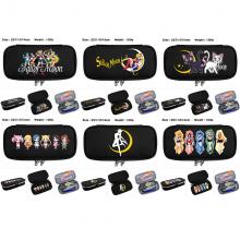 美少女战士 防水帆布拉链翻盖立体笔袋文具盒