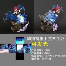 鬼灭之刃 上弦之叁G5猗窝座上弦三 手办 可发光