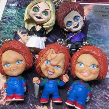 5款Chucky 鬼娃回魂 手办公仔钥匙扣 挂件