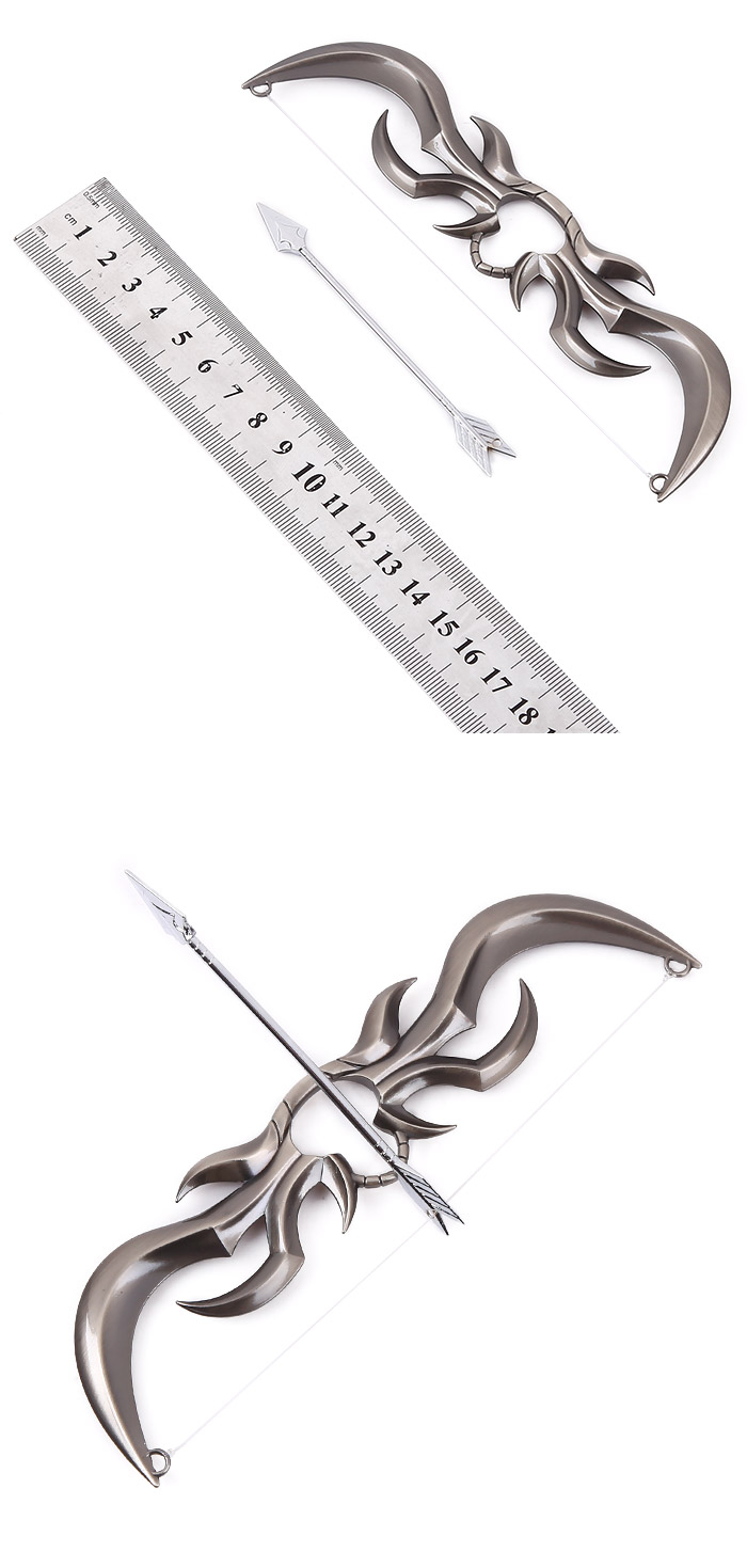 英雄联盟中号永猎双子千钰弓箭枪色刀扣17CM