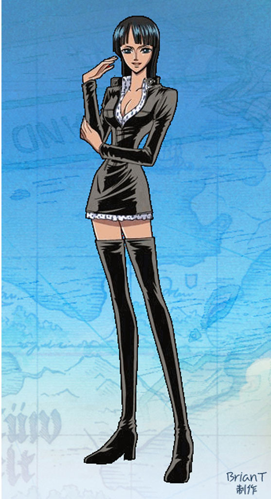 CV-010-C05-海贼王-罗宾装1代-蓝点(女装1件套