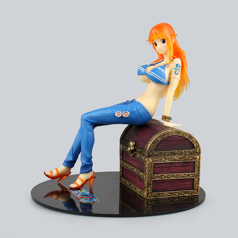 海贼王 POP 娜美 坐宝箱 绅士款盒装手办_海贼