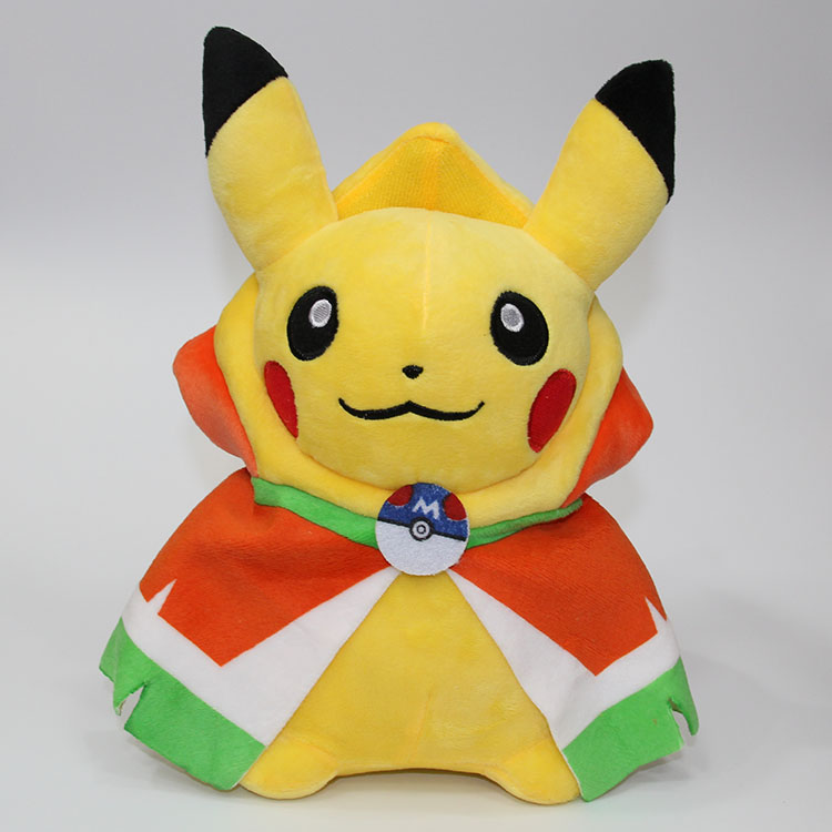 30CM 宠物小精灵凤王皮卡丘毛绒公仔 闭口_宠